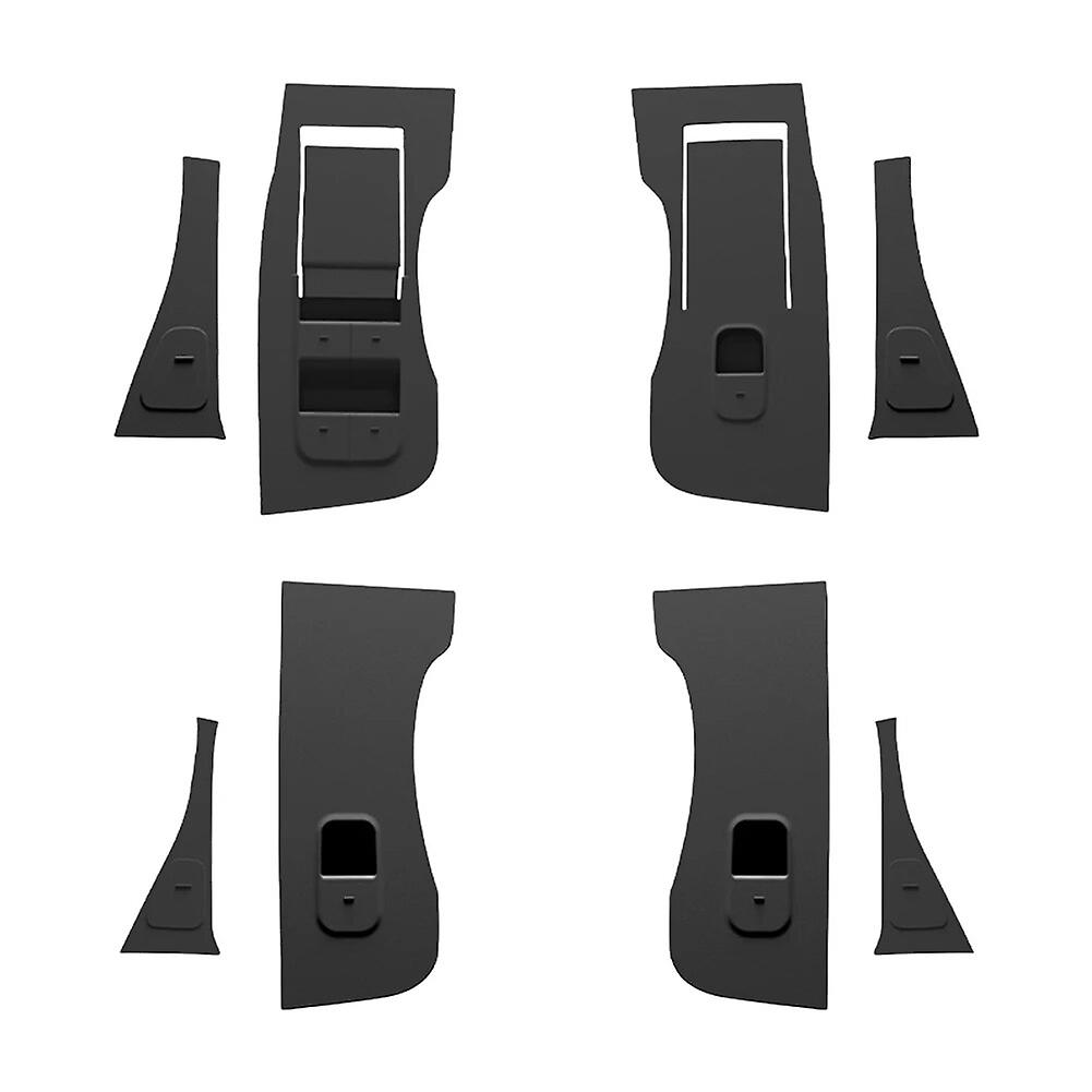 Door Open Button Sticker Silicone Car Door Switch Button Sticker Window Control Panel Button Decor Sticker For Tesla Model 3 Y