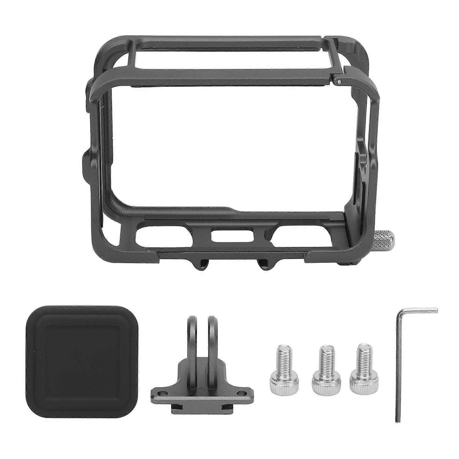 Frame Mount Housing Case Aluminium Alloy 2 Cold Shoe with Lens Cap Vertical Horizontal Action Camera Accessory for Insta360 Ace Pro NO.1020