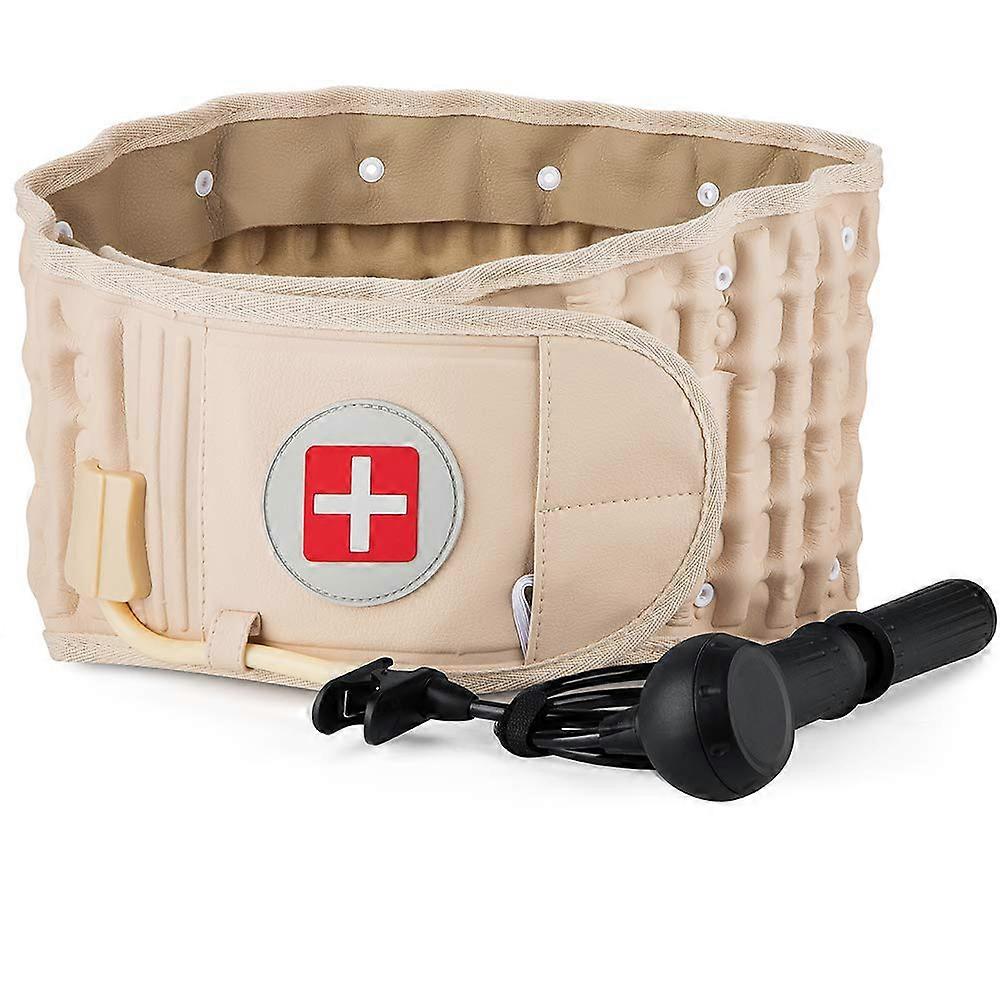 تخفيف الضغط على حزام الظهر دعم العمود الفقري القطني لتخفيف آلام أسفل الظهر - مقاس واحد يناسب الخصر 29-49