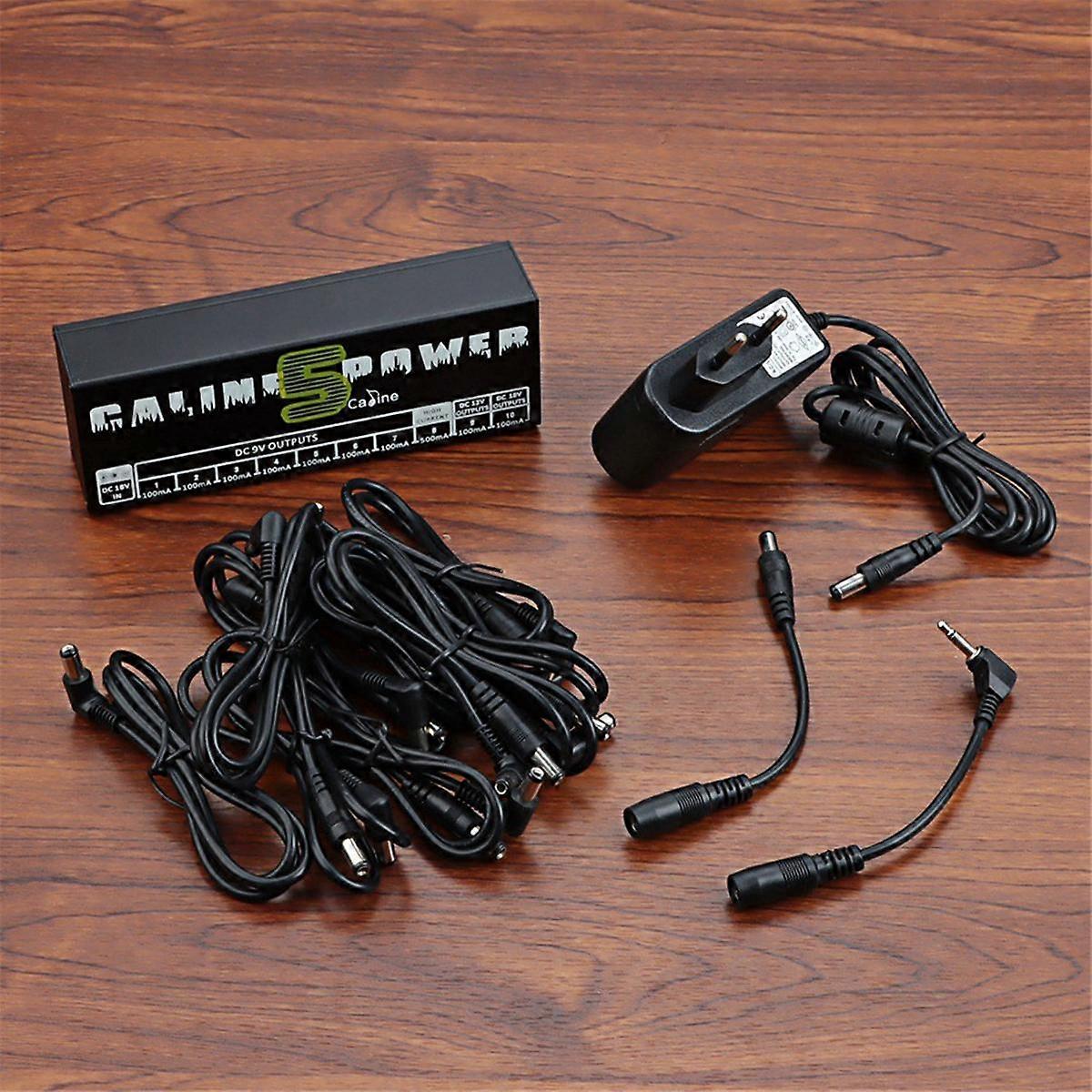 CP-05 Guitar Effect Pedals Power Supply with DC 9V/12V/18V Outputs (EU Plug)