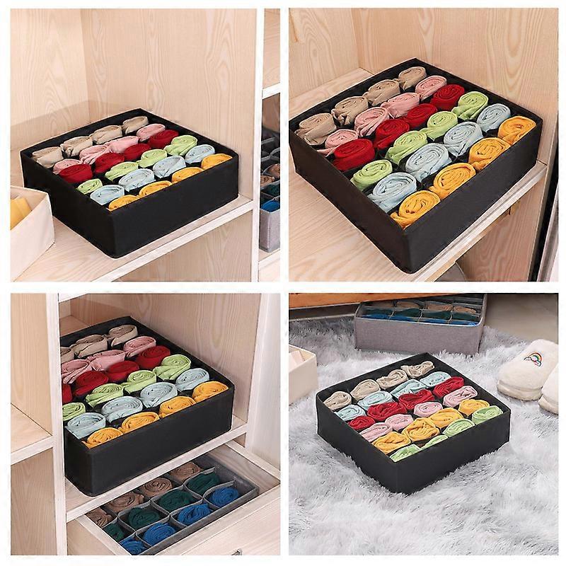 Foldable Dresser Drawer organizer Storage Boxes for SocksUnderwear