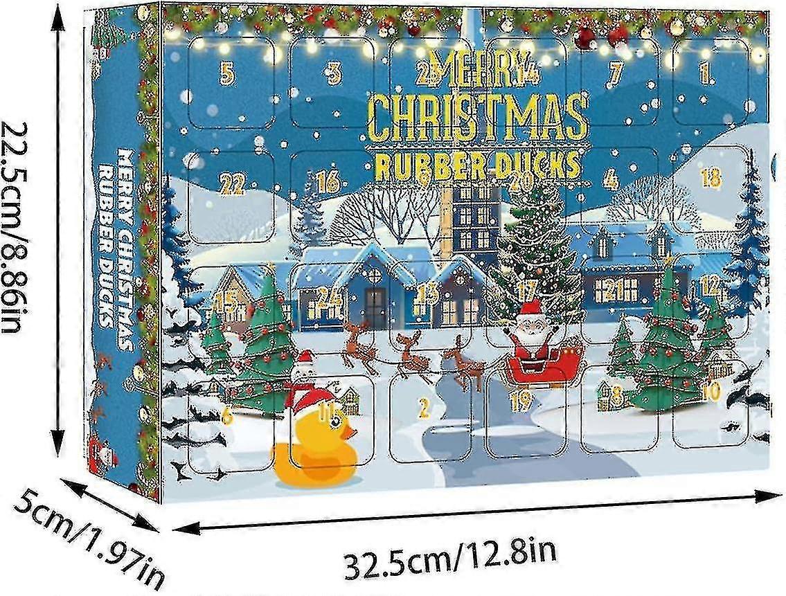 Weihnachts-Adventskalender Mit Gummienten – 24 Stück, Countdown Für Kinder & Erwachsene