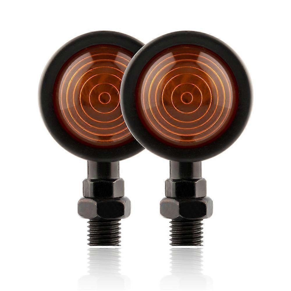 Clignotants universels pour moto, lumière ambre, métal chromé