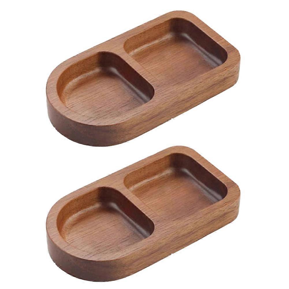 Rechteckiges Tablett aus massivem Holz, Gewürztablett, Frühstückstablett, Lebensmitteltablett, Sushi, Brot, Dessert, Soßentablett, Küchen-Abendessen, Gewürztablett, A