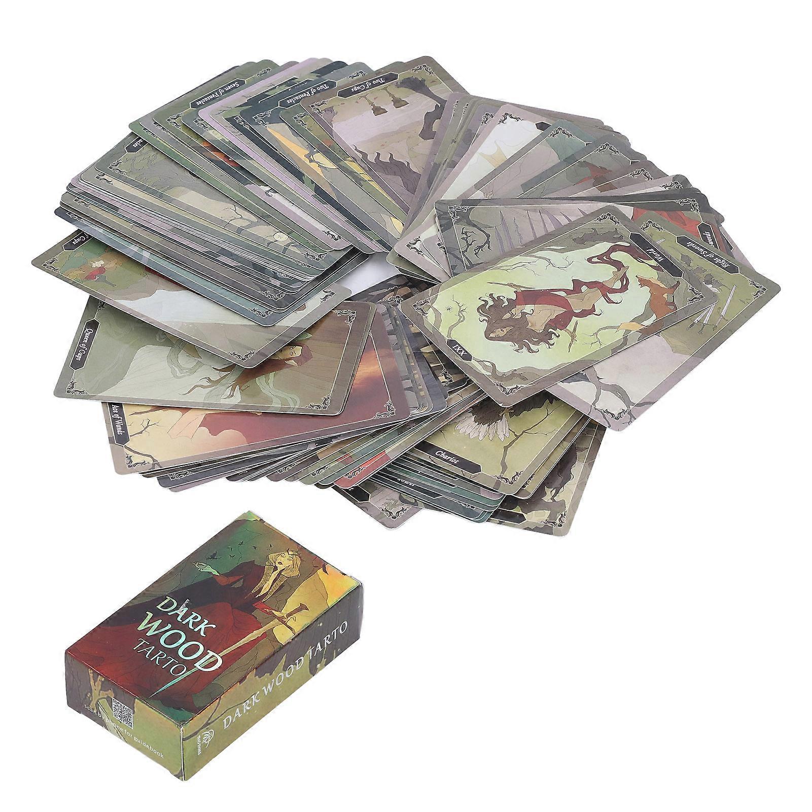 Tarot Cards 78pcs Coated Paper Interactive Divination Game for Party Gathering