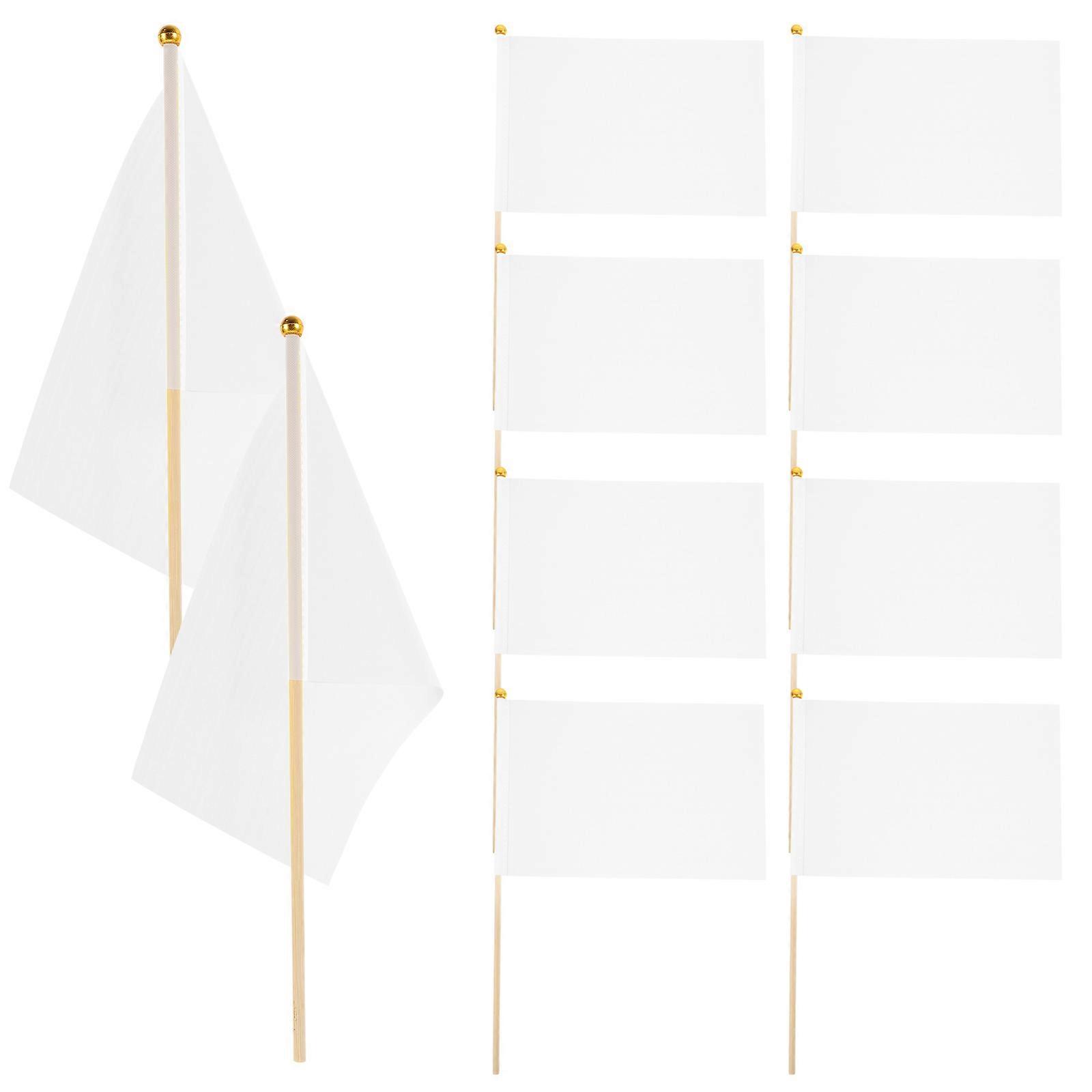 50pcs Small Handheld Flags Wear-resistant Mini Shaking Flags Garden Small Flags Polyester Small Flags