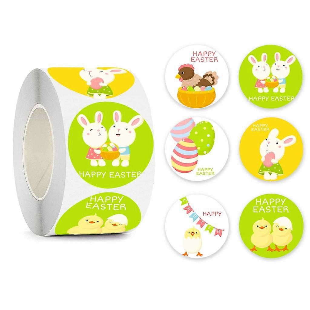  Label Sticker for Easter Party Kid Gift Decors Easter Bunny Peeps- Sticker Roll