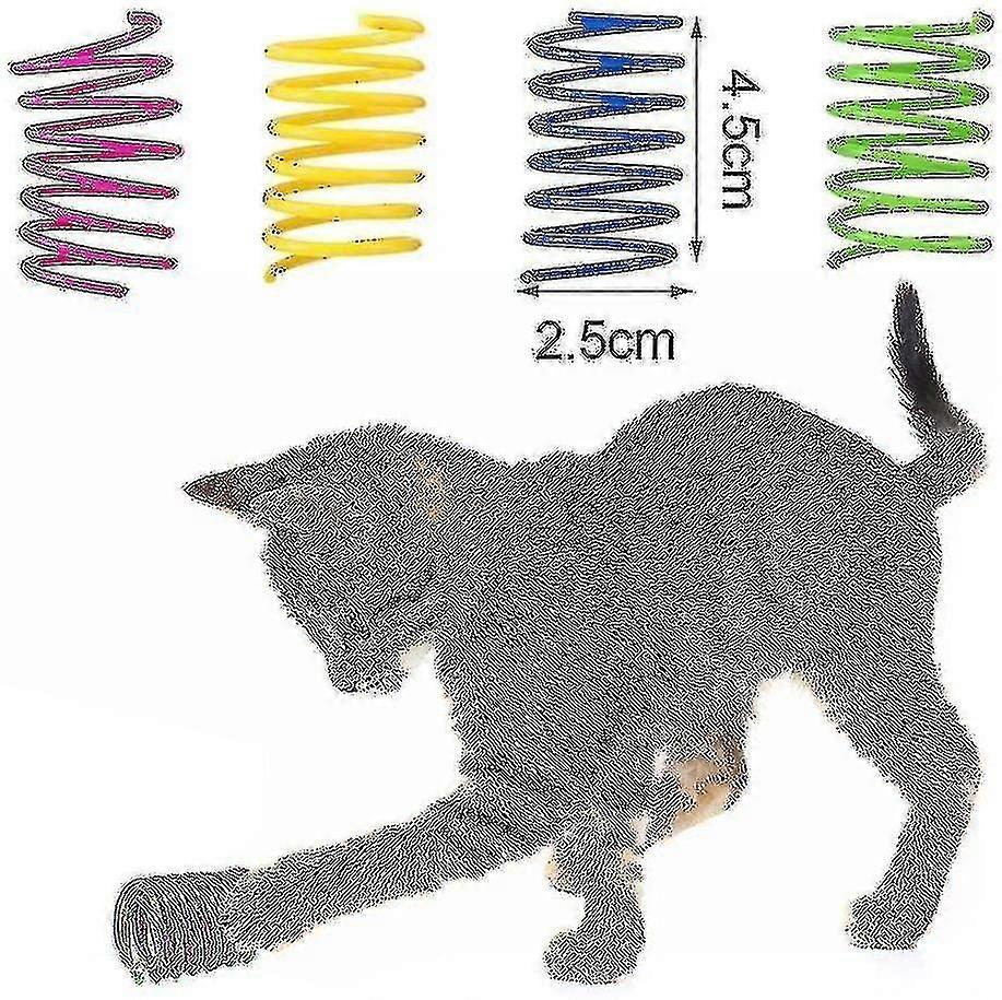 32pcs Cat , Color Spiral For Cat Interaction