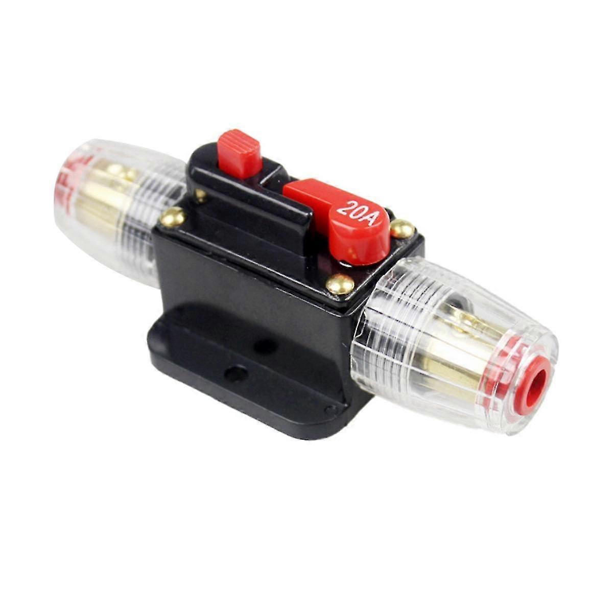 Photovoltaic Audio Resettable Fuse Circuit Breaker Reversible Circuit Breaker Switch Fuse Holder 20