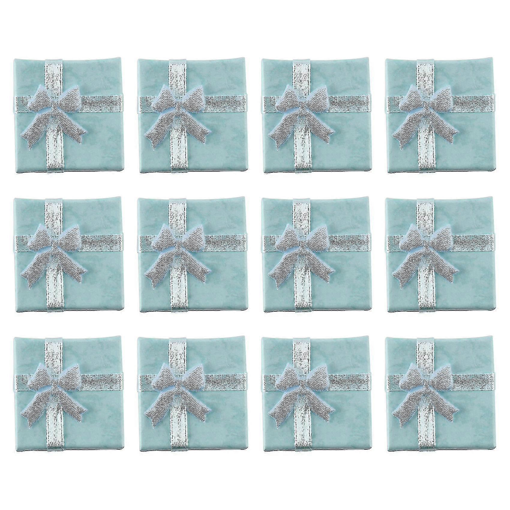 12pcs Bluejewelry Ring Earrings Bangle Gift Boxes