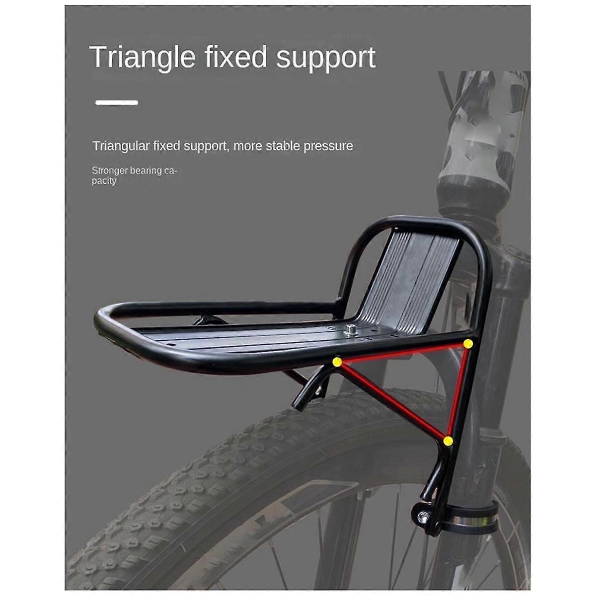 Bicycle Front Rack Bicycle Basket Bracket Mountain Bike Front Rack Alloy Front Fork Rack Bicycle Equipment