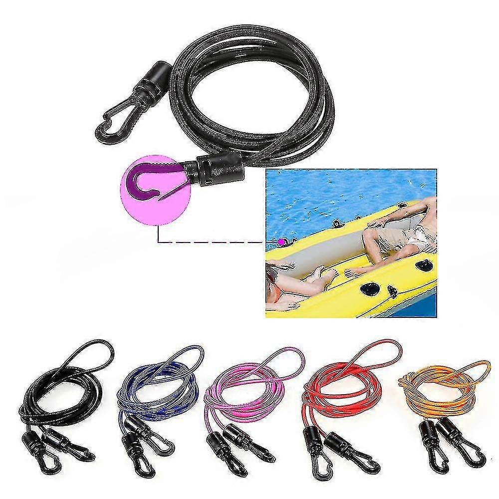 1.5m 4mm Kayak Canoë Élastique Élastique Élastique Élastique Cordon Choc Cordon Crochet Attacher Corde