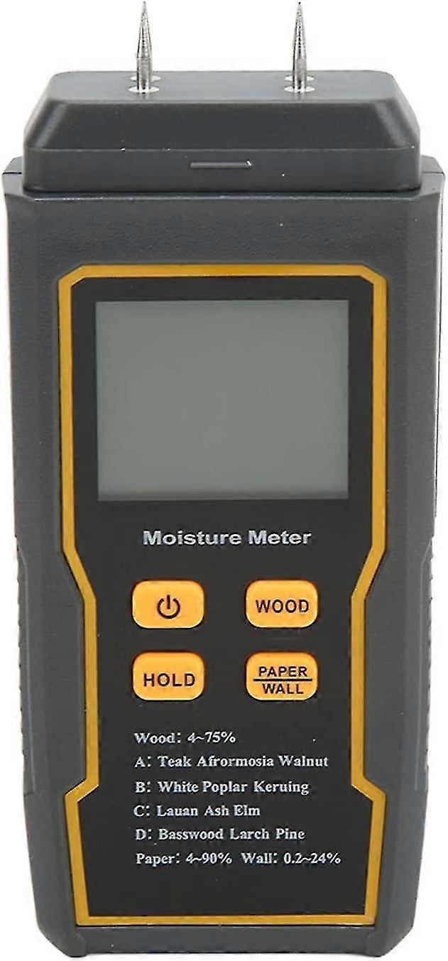 Wall Moisture Detector, 4 Measurement Modes Backlight Lcd Display High Accuracy Moisture Meter Auto