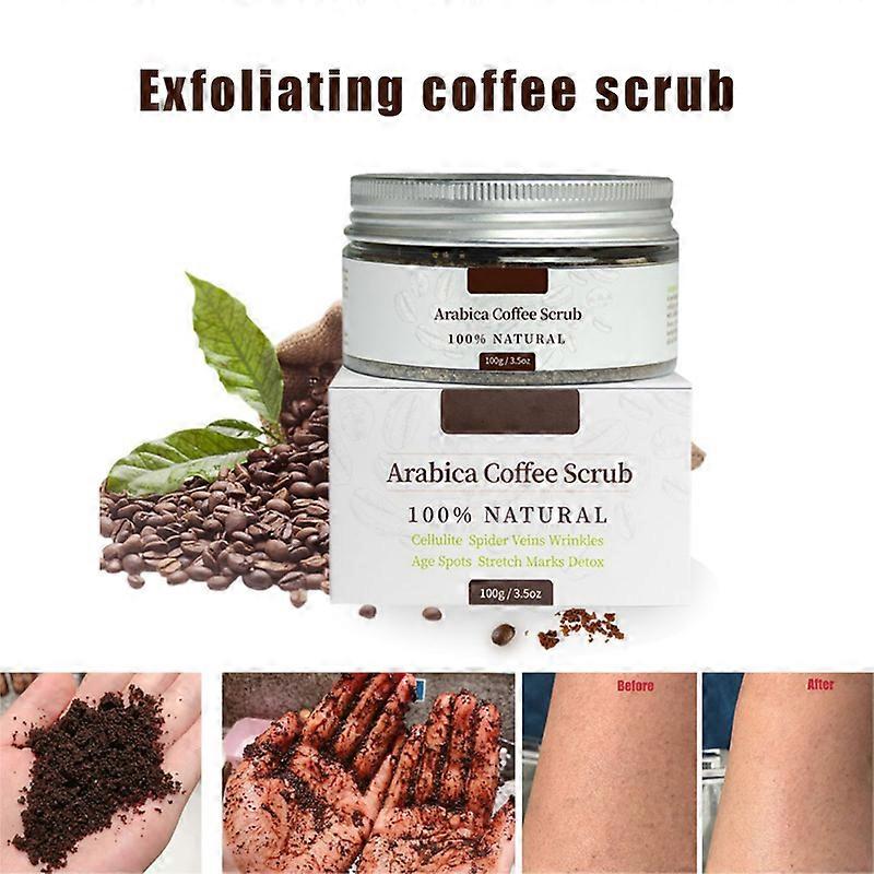 100g Coffee Exfoliator Scrub Cream Anti-wrinkle Firming Skin Exfoliating Cream