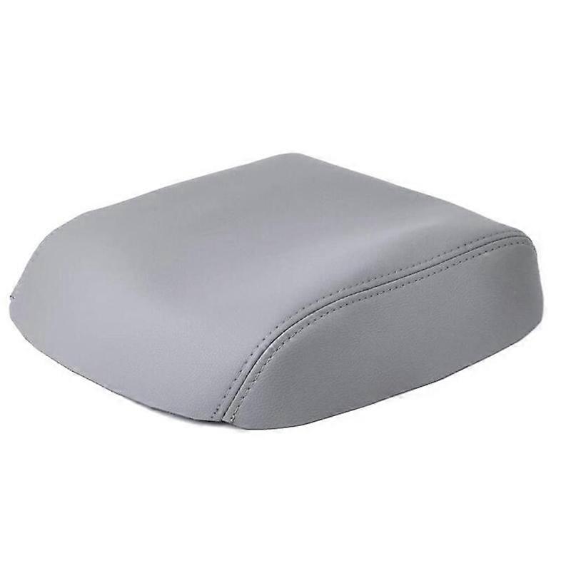 Center Console Cover for 2009-2015 Pilot Armrest Cover Replacement Leather Console Lid, Gray
