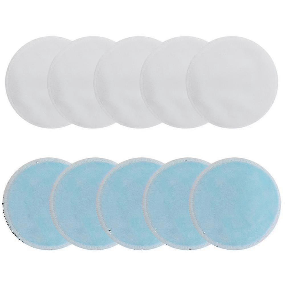 10 Pcs Reusable Makeup Remover Pads Rounds With Washable Drawstring