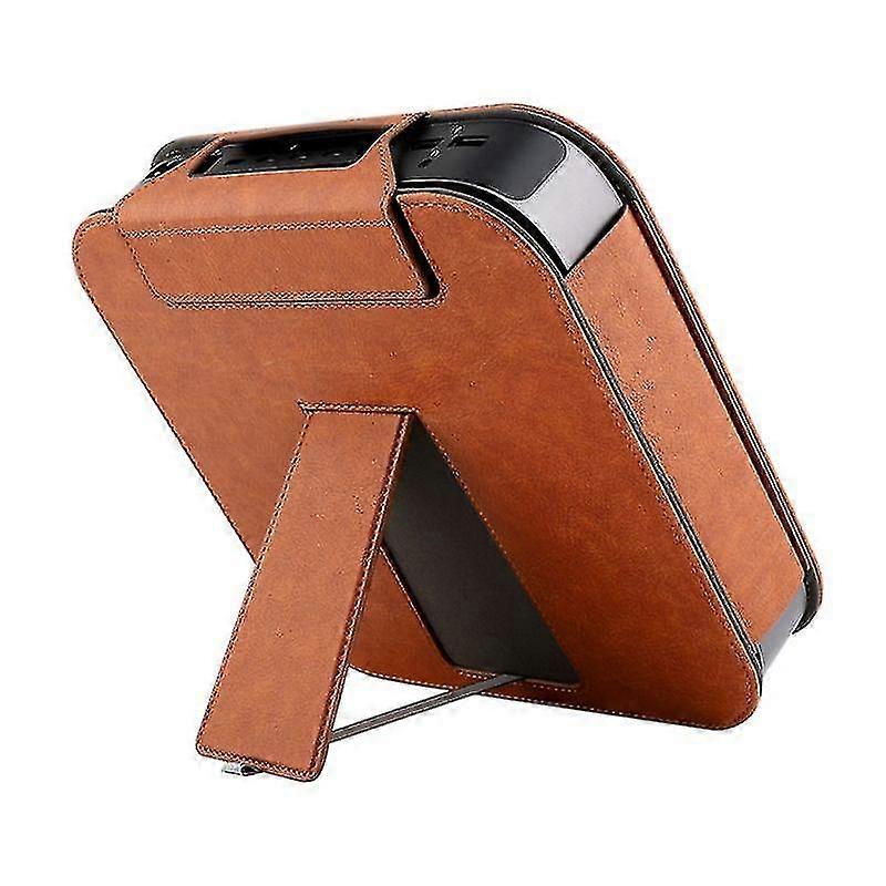 Protective Cover Case Pu Leather Shin Sleeve Shockproof Stand Holder Bracket Bag