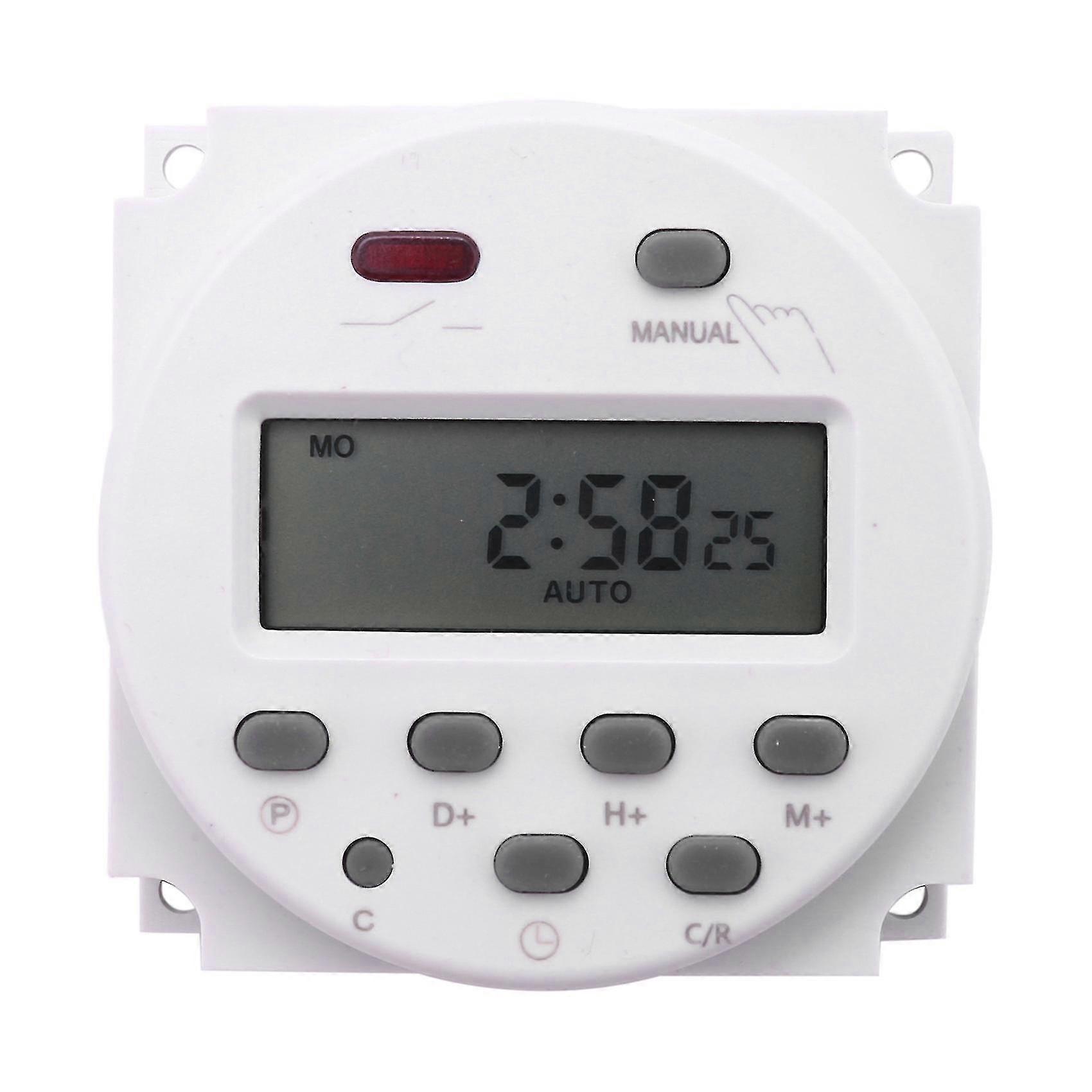 Ny LCD Digital Control Power programmerbar timer DC 12v 16a Time Relay Switch (trassel)