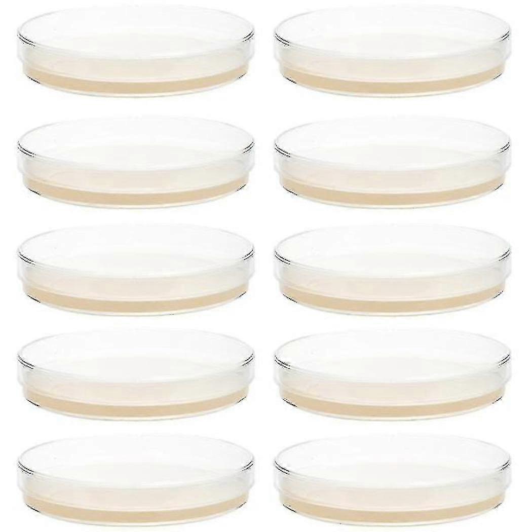 10pcs Prepoured Agar Plates Petri Dishes With Agar Science Experiment Supplies