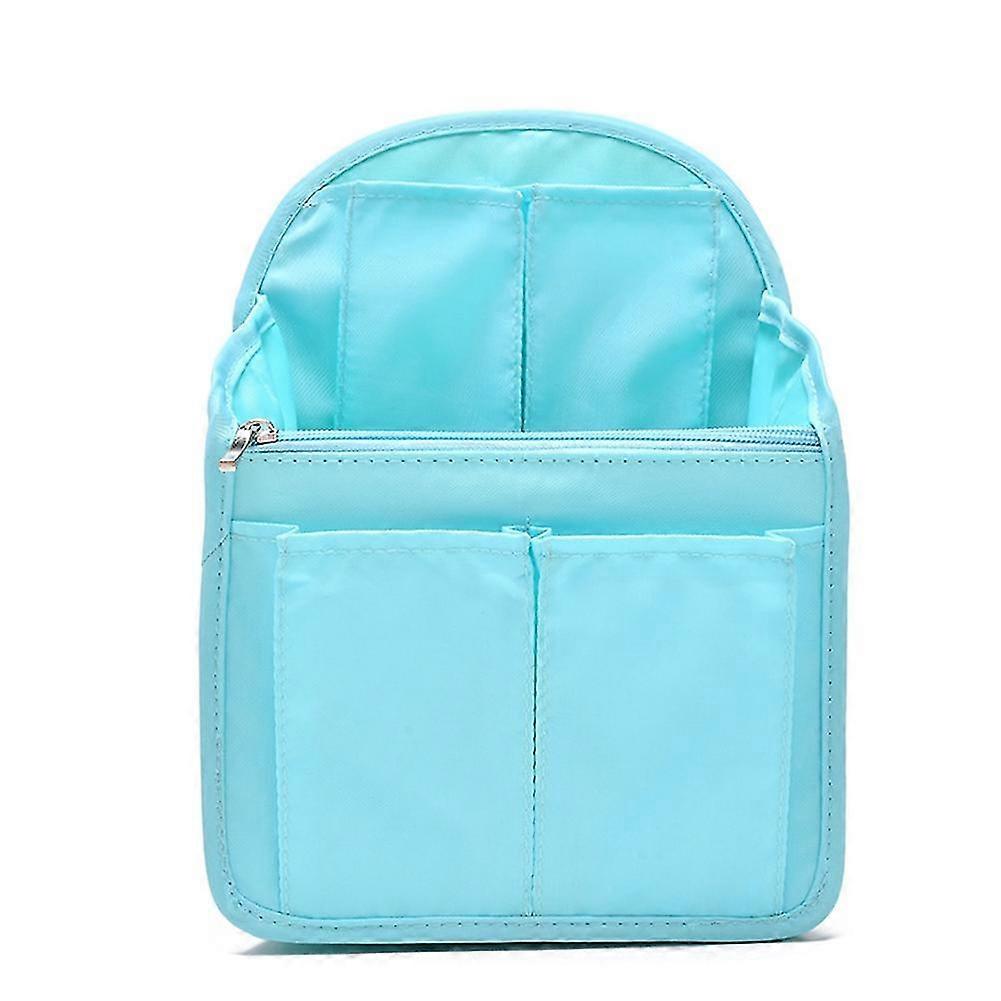 Insert Bags Inner Storage Bag Capacity Travel Organizer For Sundries Finishing Handbag Blue