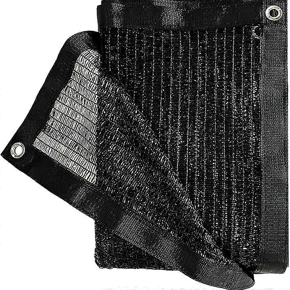 50% Black Shade Cloth 10ft X 15ft Taped Edge With Grommets Sun Net Mesh For Garden Patio Backyard