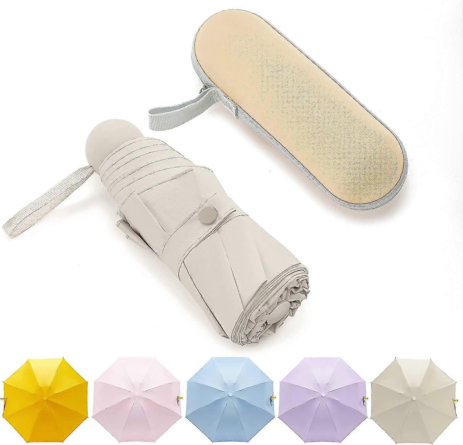 Small Compact Umbrella Mini Size Sun & Rain Lightweight For Travel Portable Umbrella For Women