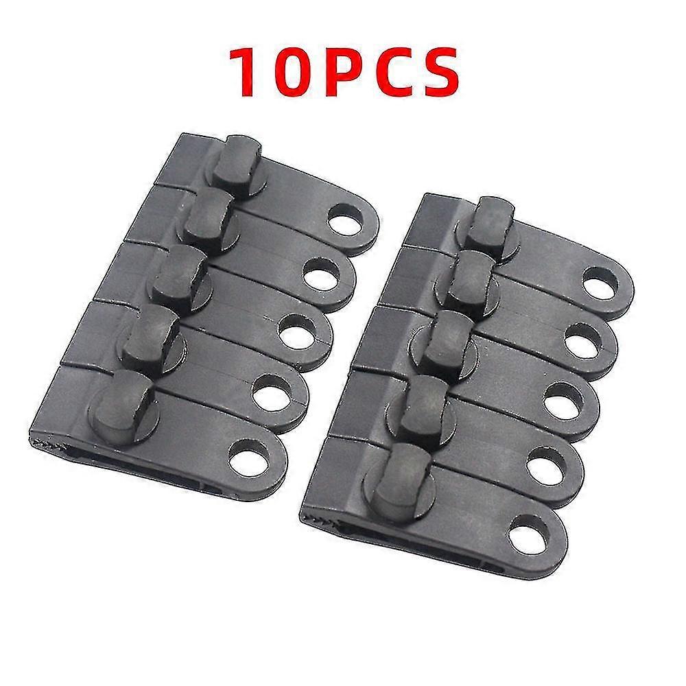 10pcs Tarp Clips Lock Grip Awning Clamp Set Instant Clip Tent Accessories,black