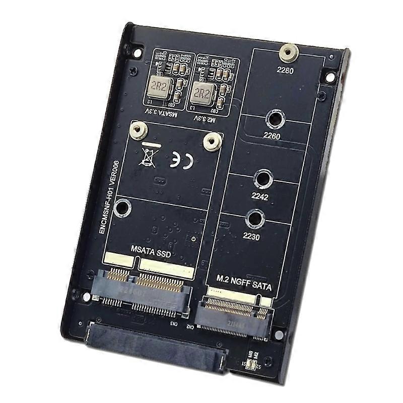 M.2 NGFF MSATA To SATA 3.0 External Enclosure MSATA SSD Adapter M.2 SATA