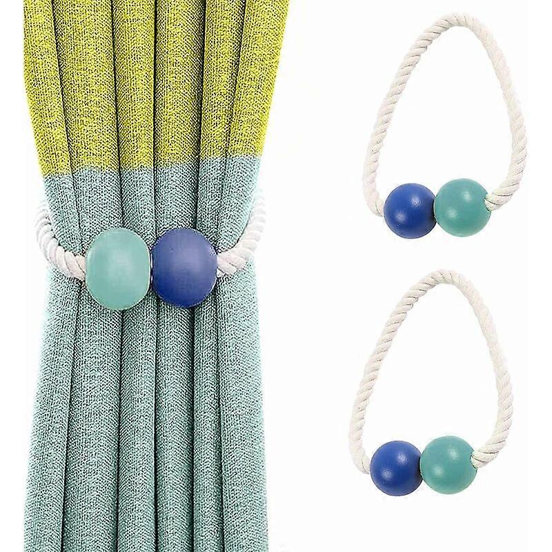2 Pcs Magnetic Curtain Tiebacks, Curtain Holdbacks, Window Drape