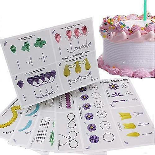23 Sheets/Set Cake Decorating Practice Board Cream decorating drawings