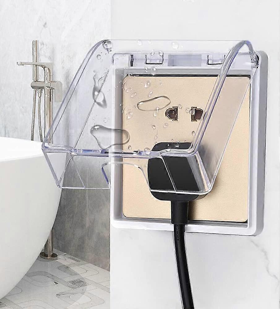 2 Pack Universal Socket Waterproof Box Wall Switch Socket Panel Panel ...