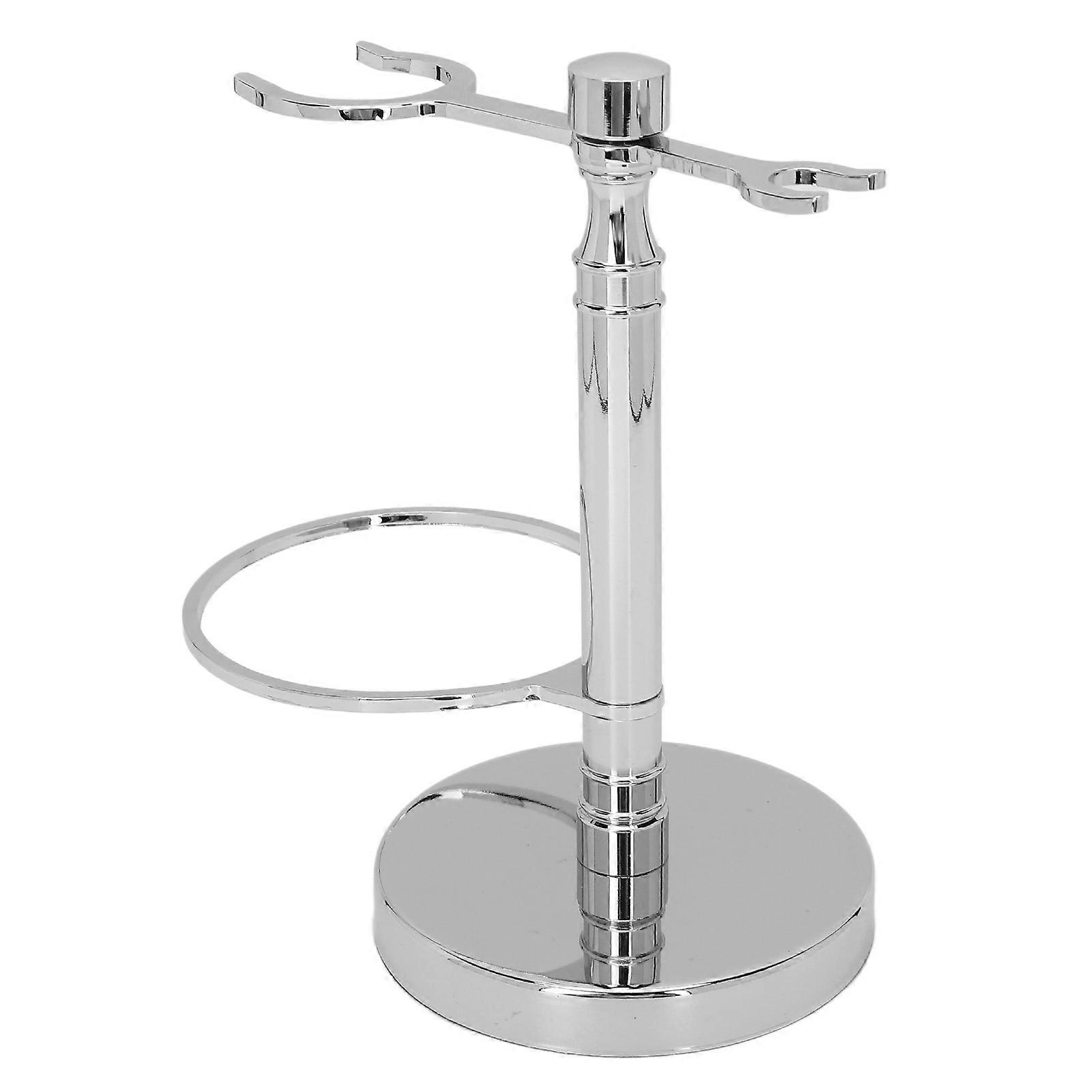 Razor Brush Stand Alloy Rust Proof Stable Minimalist Universal Shaving Brush Holder for Men