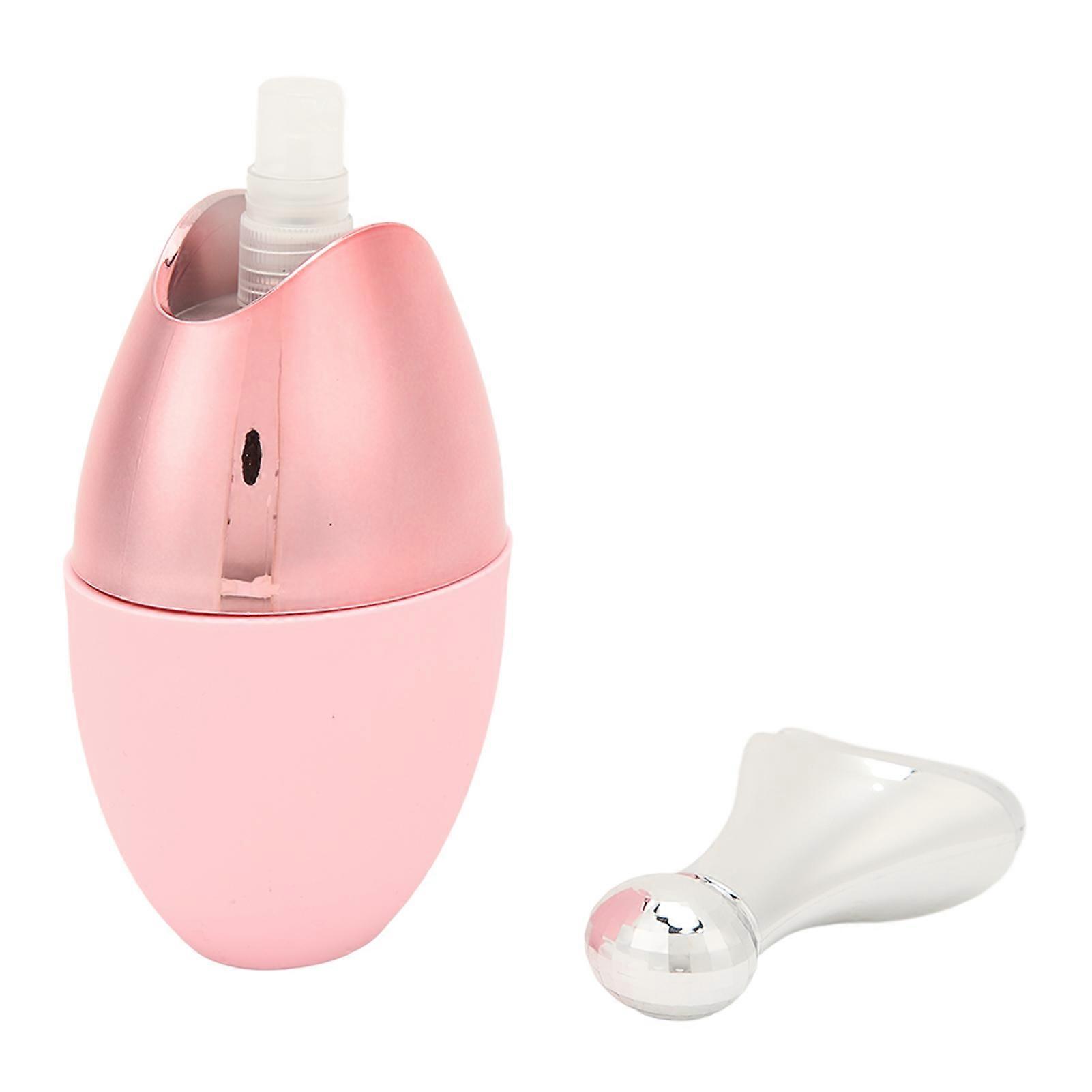 Facial Ice Skin Roller Reduce Swelling Reusable Skin Cooling Tool with Nozzle Spray Pink