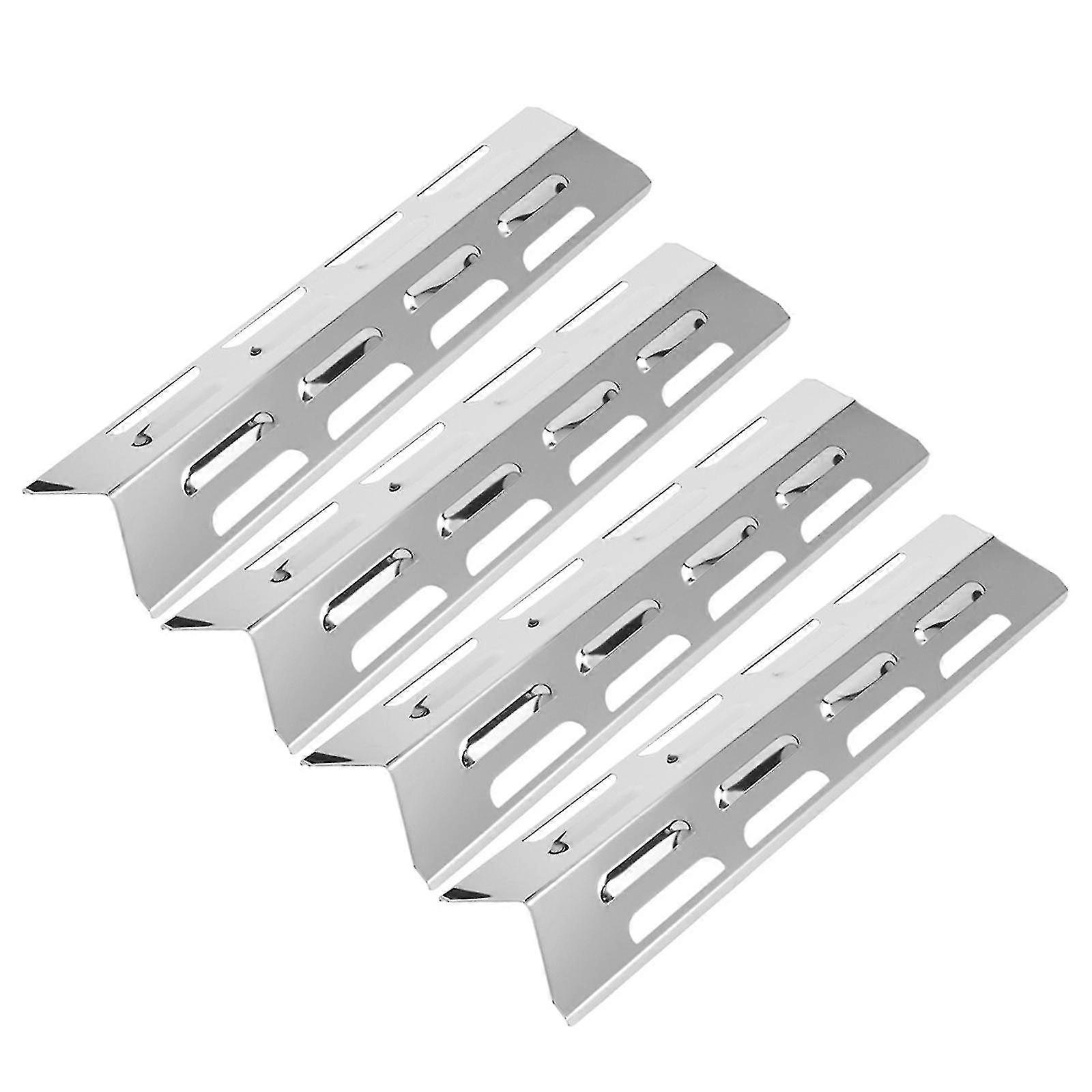 4 PCS Τέντες θερμότητας από ανοξείδωτο χάλυβα θερμότητας πλάκα ασπίδας ανταλλακτικά σχάρας