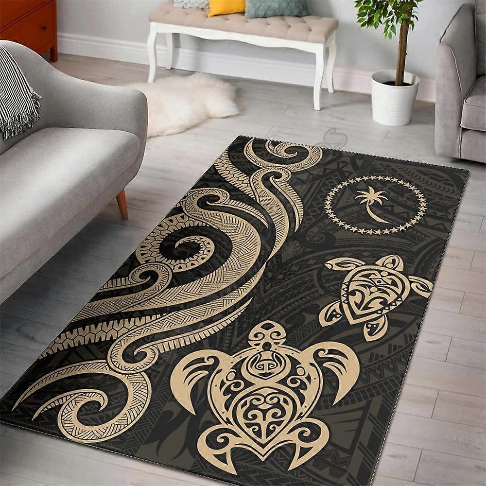 Zona Chuuk Covor Turcoaz Tentacle Turtle 3D Printed Carpet Mat pentru camera de zi Doormat Flanel Print Dormitor Non-Slip Floor Covor