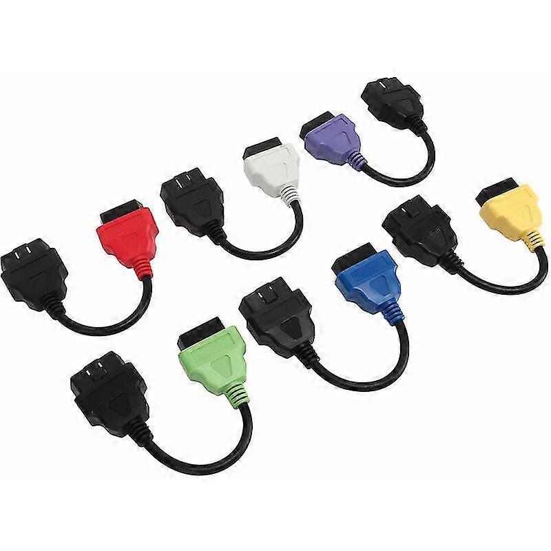 6 Pcs For MultiECUScan Adapter Cable OBD2 Diagnostic ECU Scan Tool Cable Replacement for Fiat