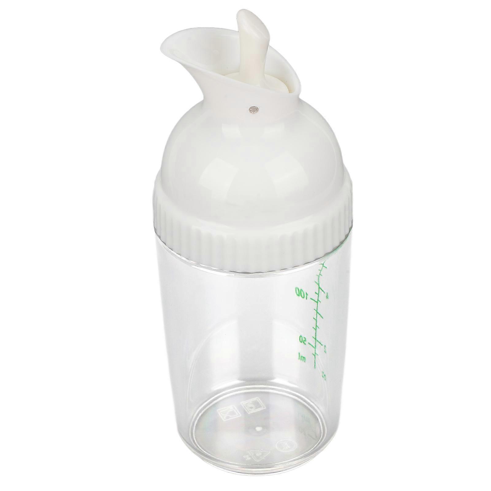 200ml Salad Dressing Shaker BPA Free Prevent Leakage Salad Dressing Jar with Lid for KitchenWhite