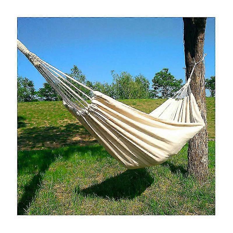 Outdoor Hammock White   Solid Color 2m Single/Double Hammock