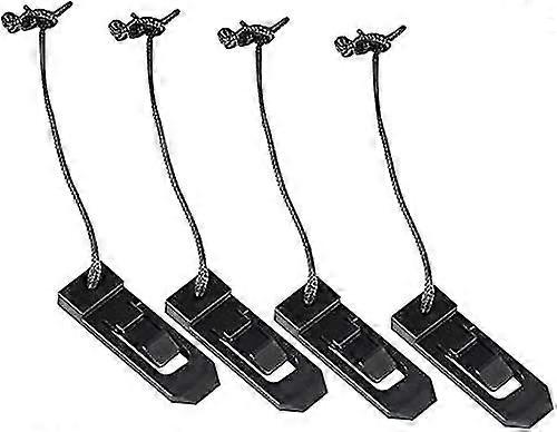 Surfboard Fins Clip Paddleboard Skeg Boat Tail Rudder Surfboard Fin Buckle Paddle Accessories For Surfing Water Sportsblack4pcs