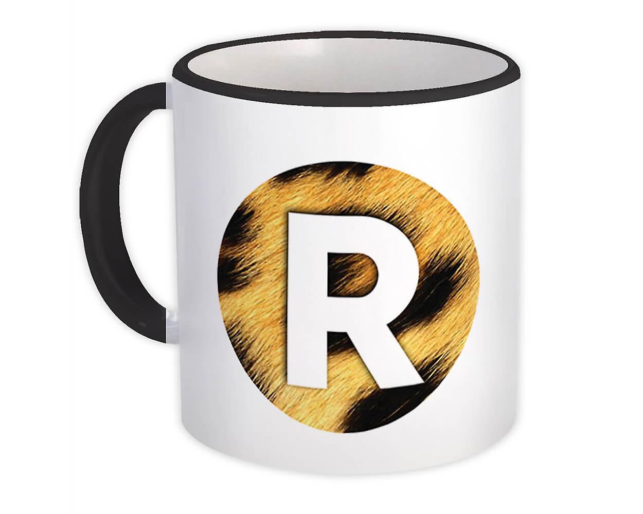 Gåva Mugg: Monogram Bokstav R Djur