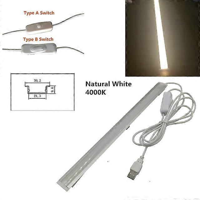 USB LED Tube lumineux 5V 2835 SMD LED lampe 32CM 52cm Bande rigide ampoule Bar Bureau de lecture Récréation Veilleuse Ultrathin Closet