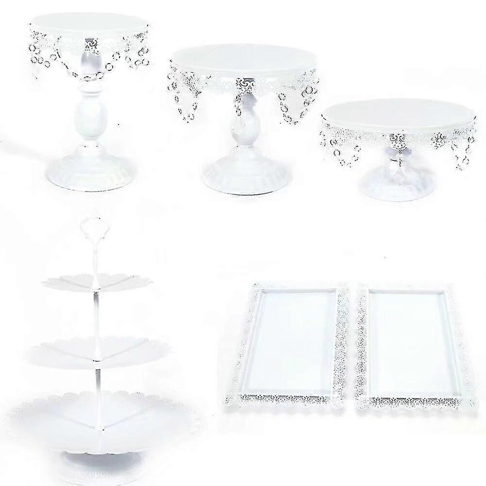 6x Set Cake Stand Party Wedding Cakestand