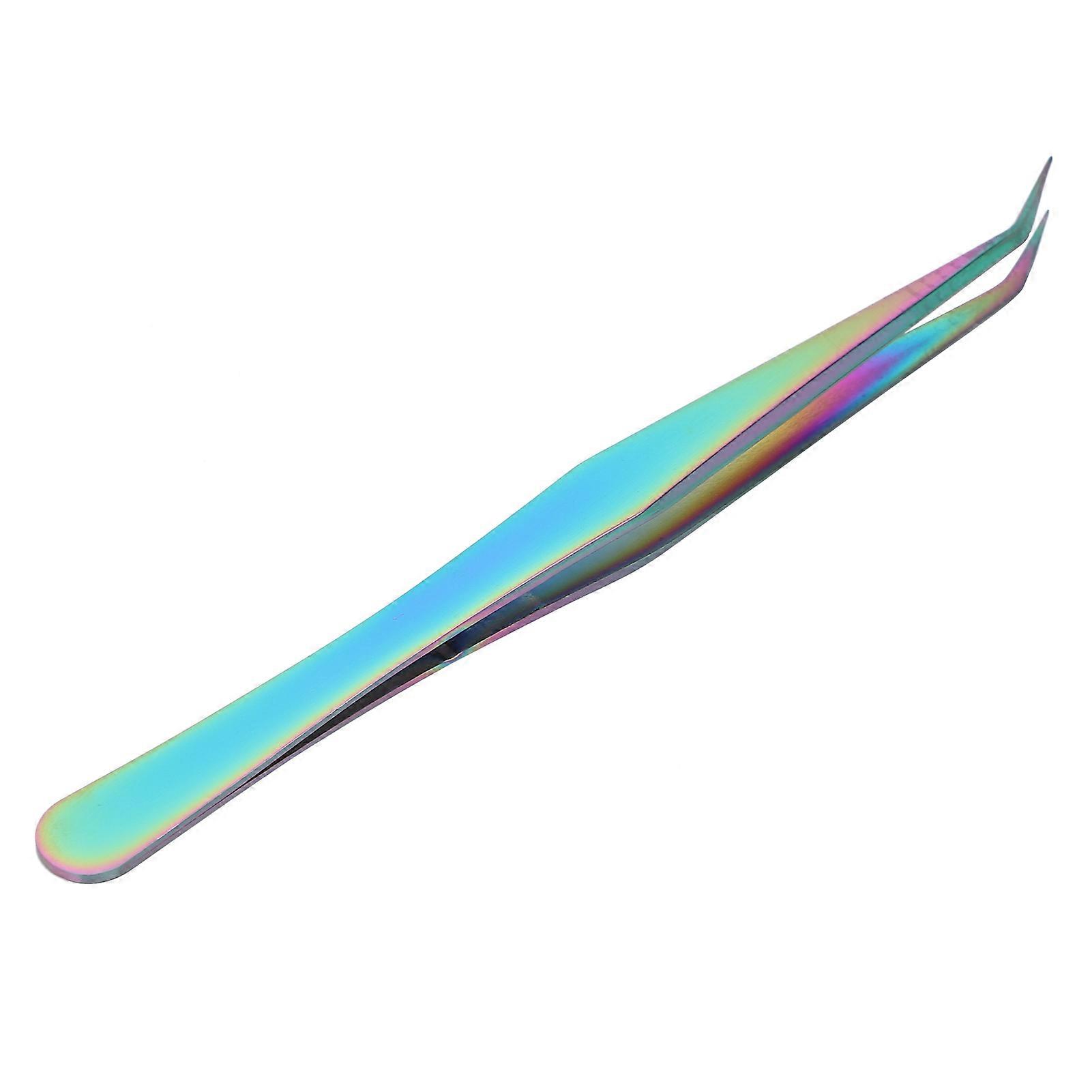 Eyelash Tweezers Stainless Steel for Lashes Extensions Grafting Makeup Tools 12.5cm 4.9in