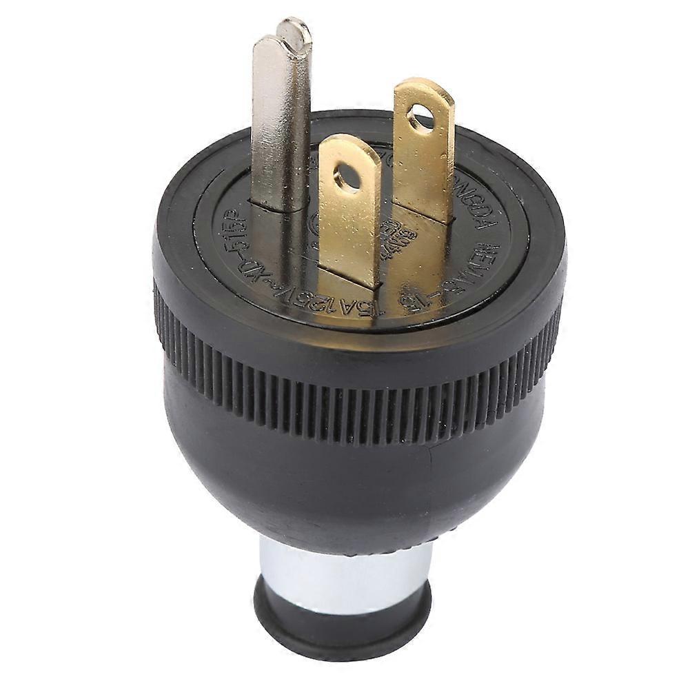 15A 125V NEMA 5-15P US Power Plug Straight Blade Connector 2 Poles