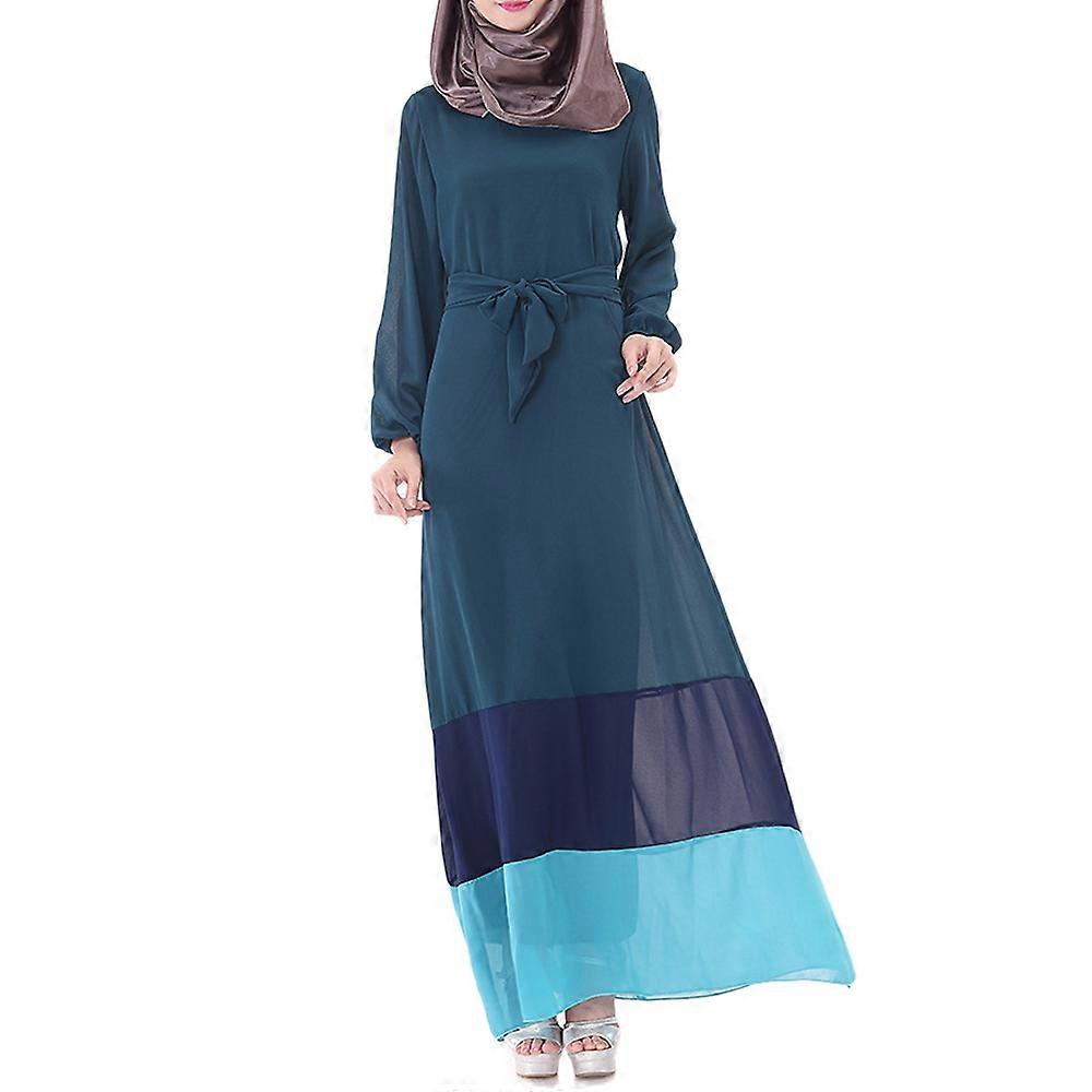 Robe longue musulmane hétéroclite Robe en mousseline
