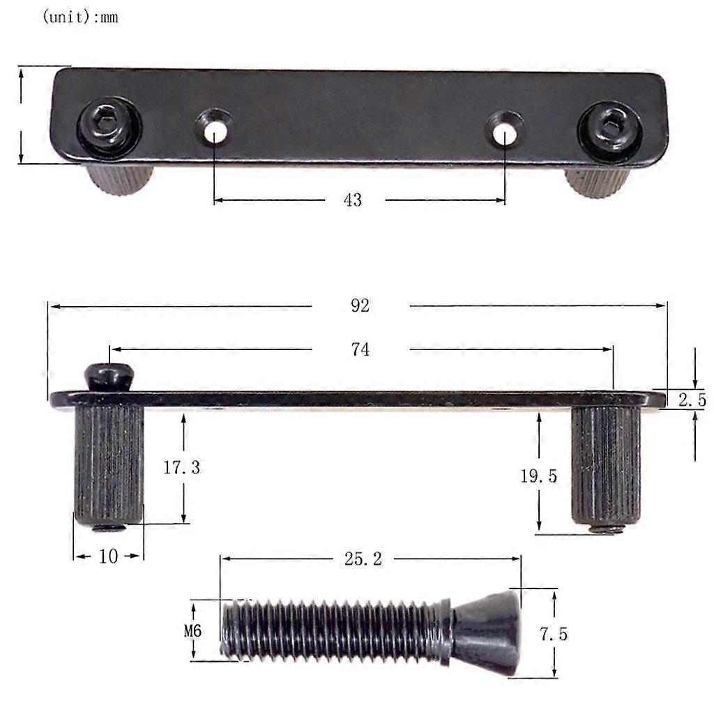 2x Guitar Knob Adjust Lock Nut Adjustable Screw Tool for