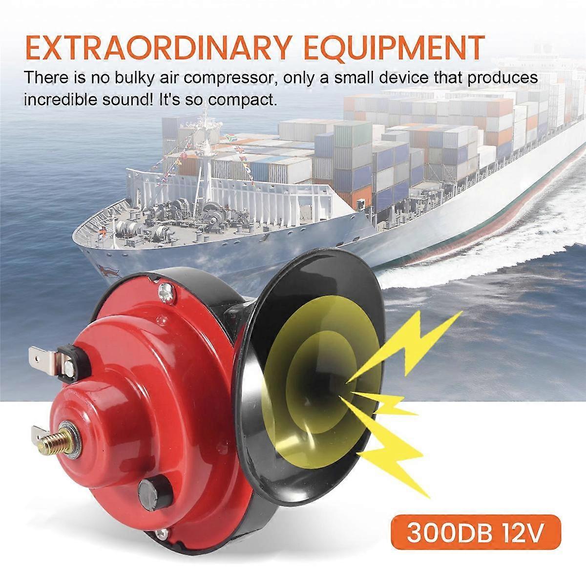 300db Super Train Horn 12v 300db Super Train Horn Compitiabe With Trucks Suv Car Boat Electric Horn Motorcycles Loud Train Horn