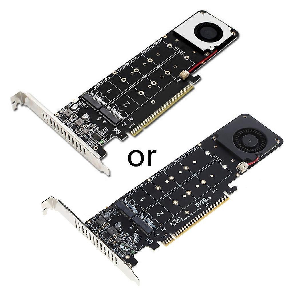 NVME double face à 4 disques pour RAID PCI-E X16 Split Expansion Card prend en charge la carte M.