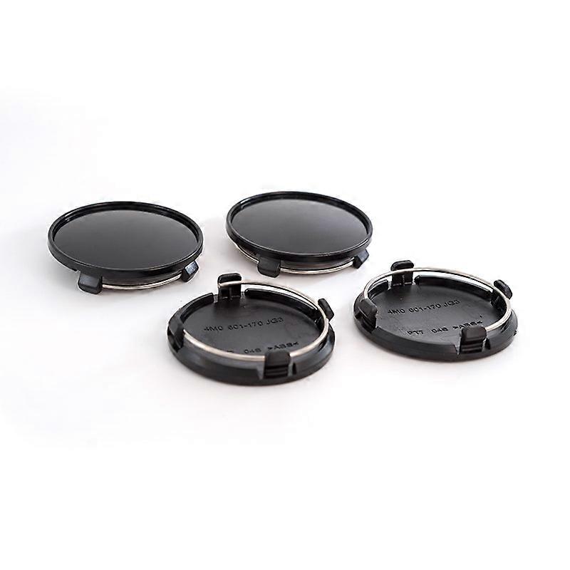 Lot de 4 cache-moyeux de roue de voiture 61 mm, élégants et résistants, cache-moyeux anti-poussière