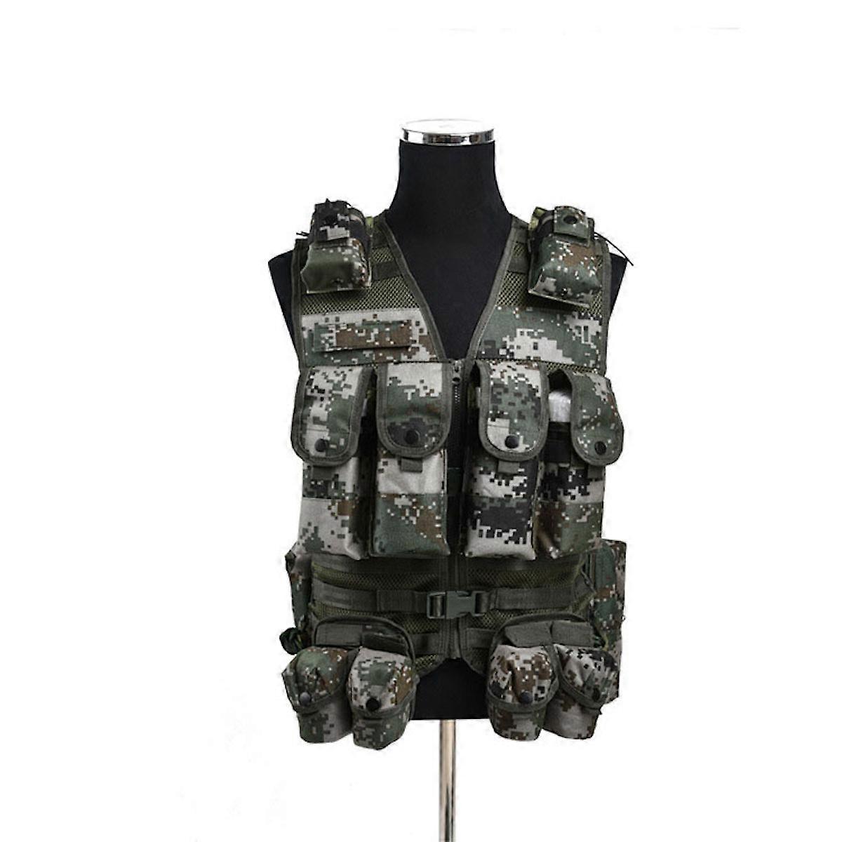 Tactical Vest Outdoor Molle Hunting Vest Adjustable Modular Gear for Training Gaming